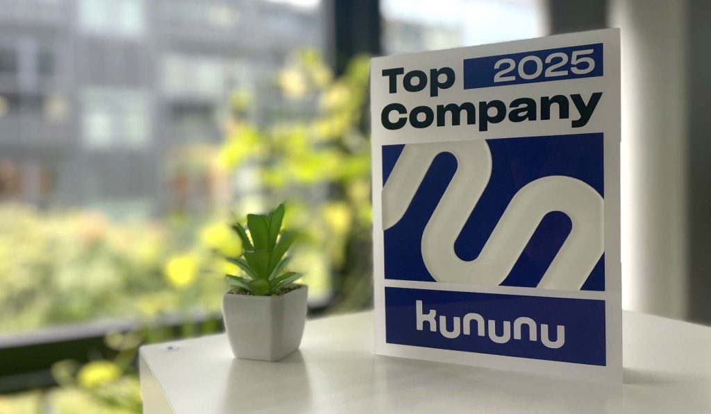CRMFIRST wird 2025 wieder als Top Company bei Kununu ausgezeichnet
